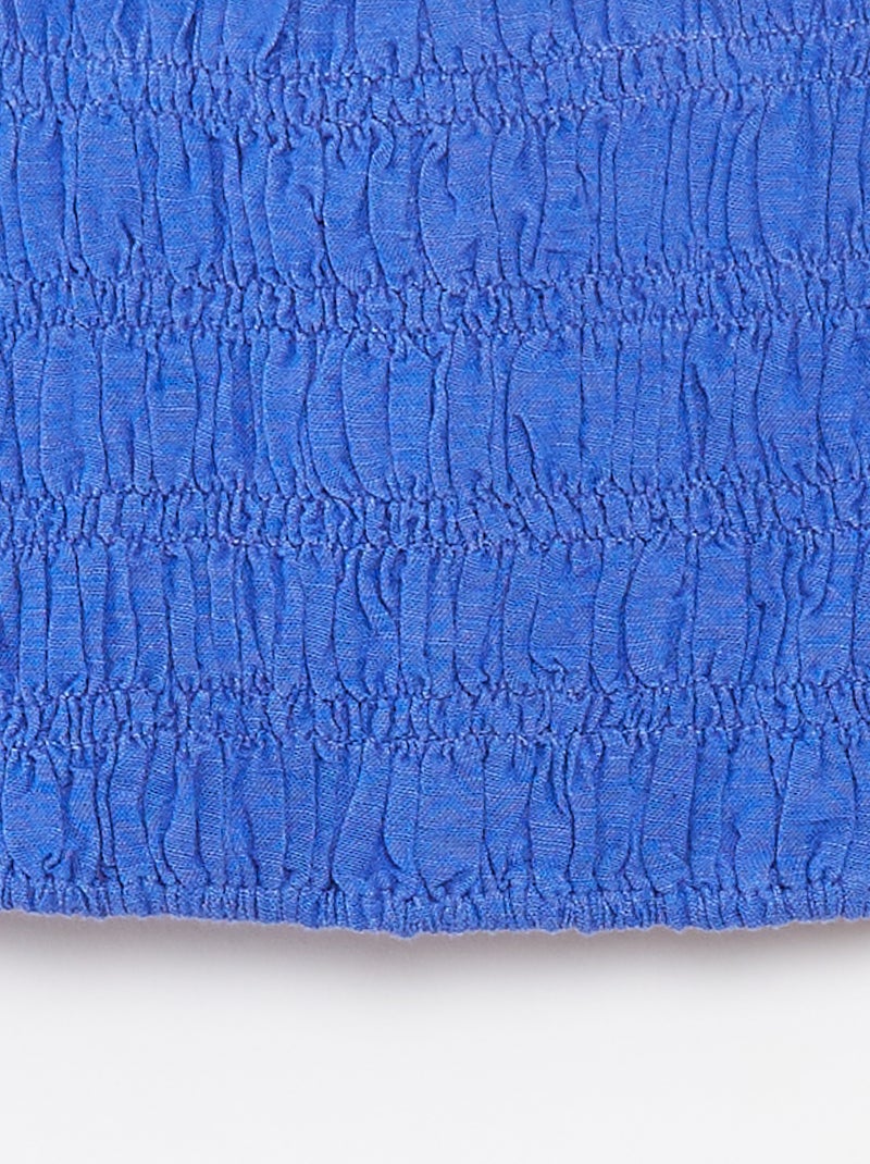 Top cropped à bretelles Bleu - Kiabi