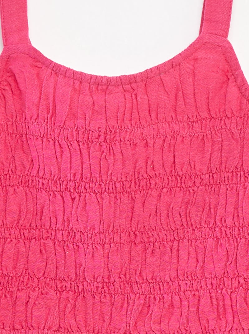 Top cropped à bretelles Rose - Kiabi
