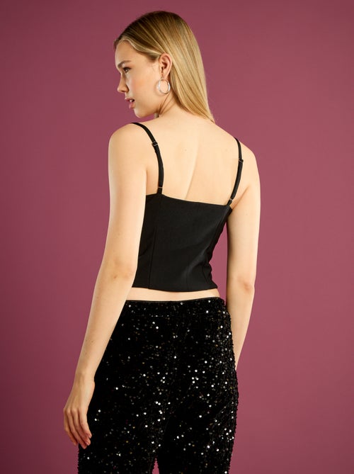 Top cropped style corset - Kiabi