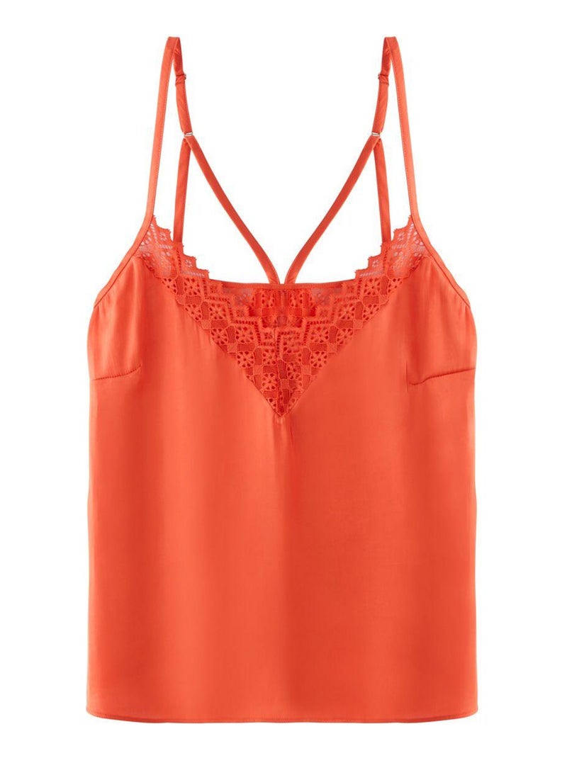 Top CULOTTEE - Camille Cerf & Pomm'Poire Orange - Kiabi