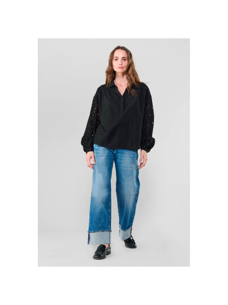 Top CUNCA 'Le Temps Des Cerises' Jaune Femme Kiabi