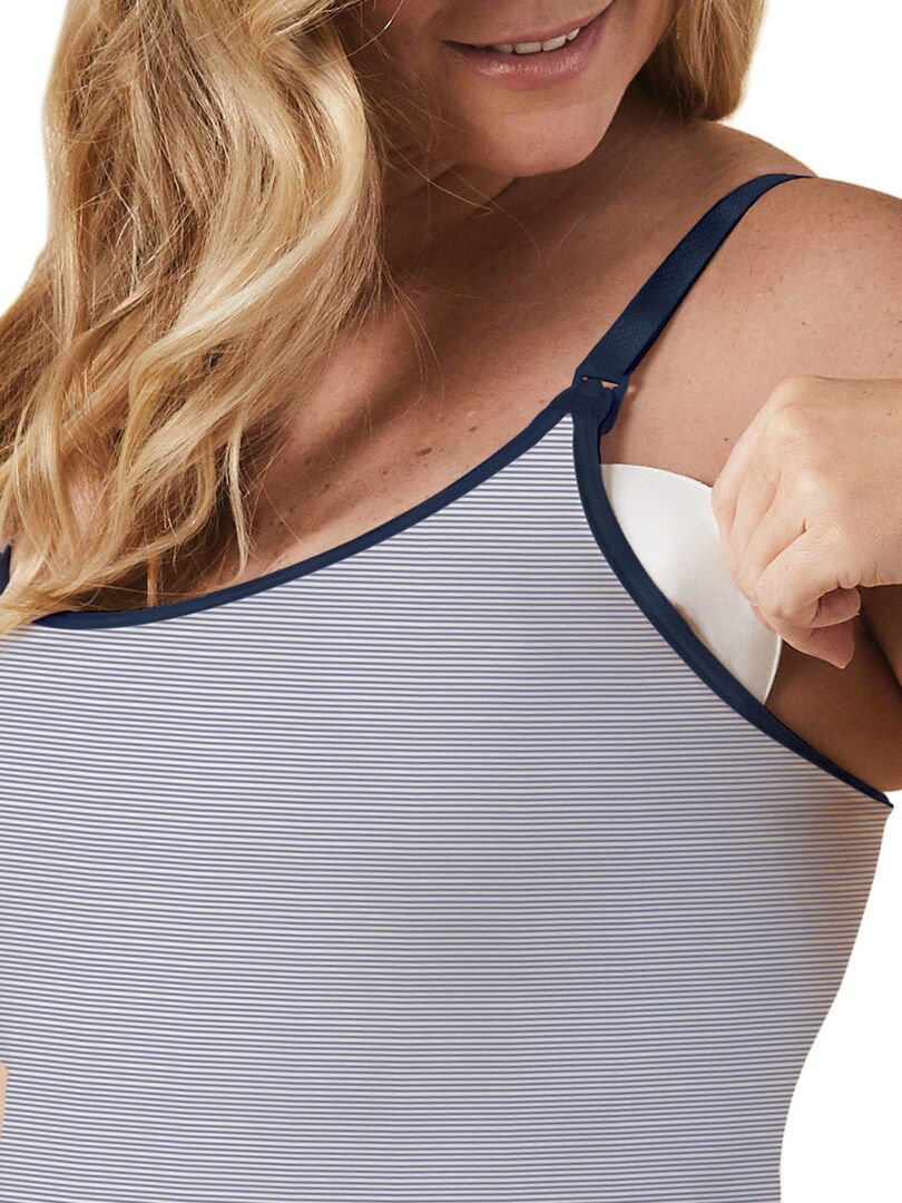 Top d'allaitement sans armatures Classic Nursing Cami Blanc - Kiabi