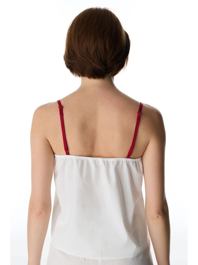 Top de pyjama à bretelles magnifique penti Blanc - Kiabi