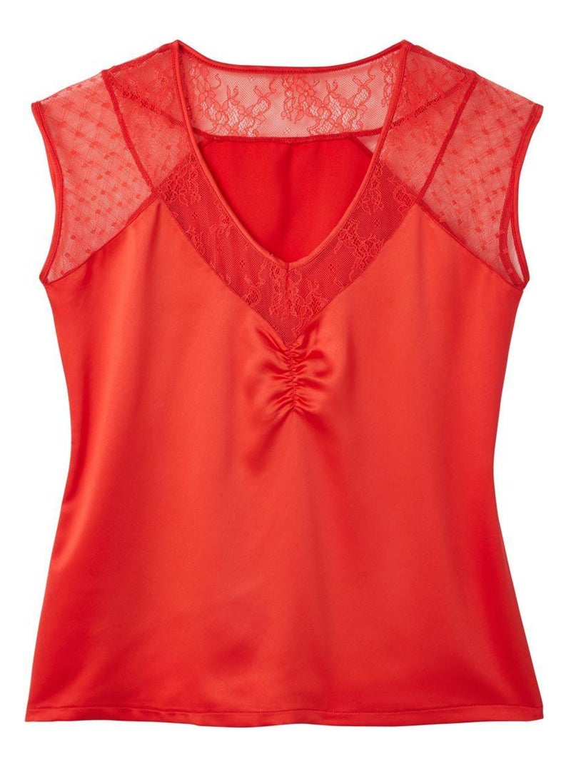 Top de pyjama INCENDIE - Pomm'Poire Rouge - Kiabi
