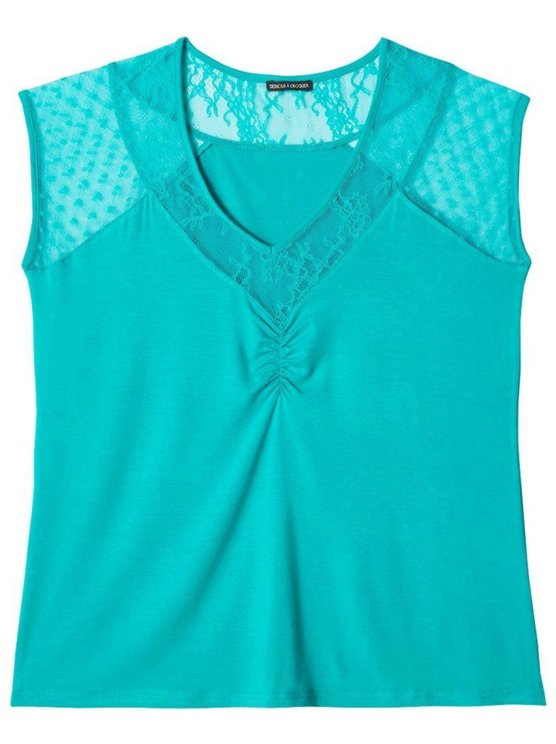 Top de pyjama UKULELE - Pomm'Poire Bleu - Kiabi