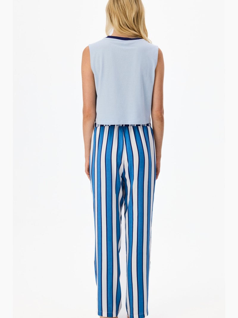 Top de pyjama vacation penti Bleu ciel - Kiabi