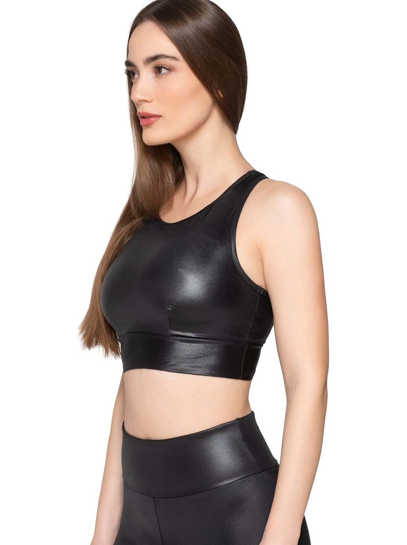 Top de sport brassière dos nageur FLEXFIT Noir - Kiabi