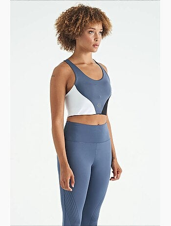 Top de sport court femme à blocs de couleur tommy