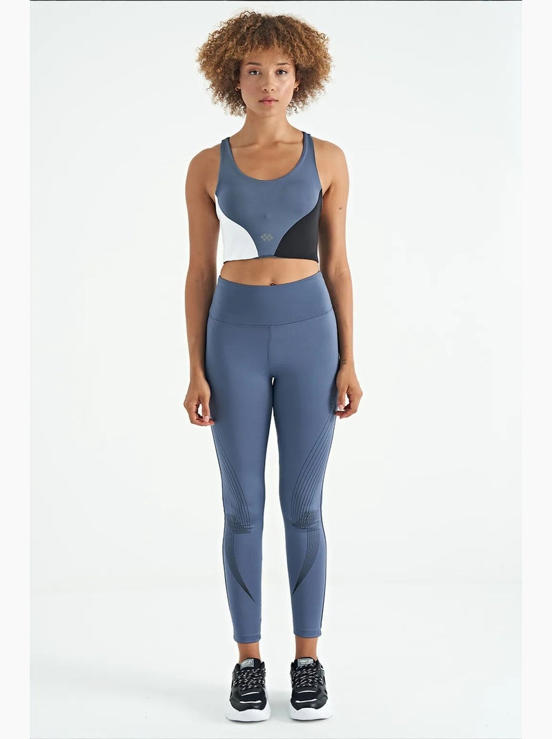 Top de sport court femme à blocs de couleur tommy Bleu Blanc Noir - Kiabi