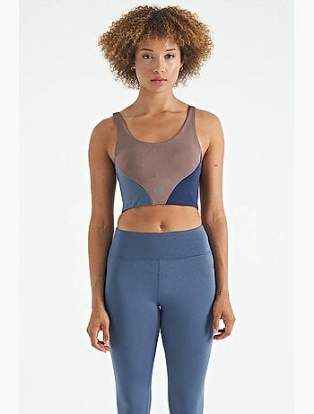 Top de sport court femme à blocs de couleur tommy