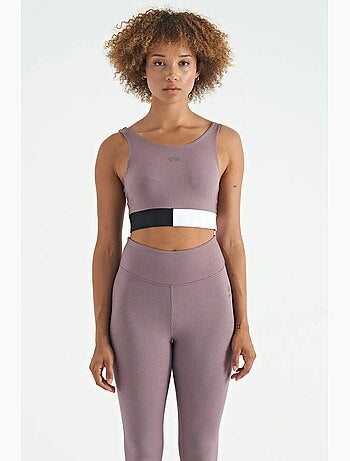 Top de sport court sans manches à color-block tommy