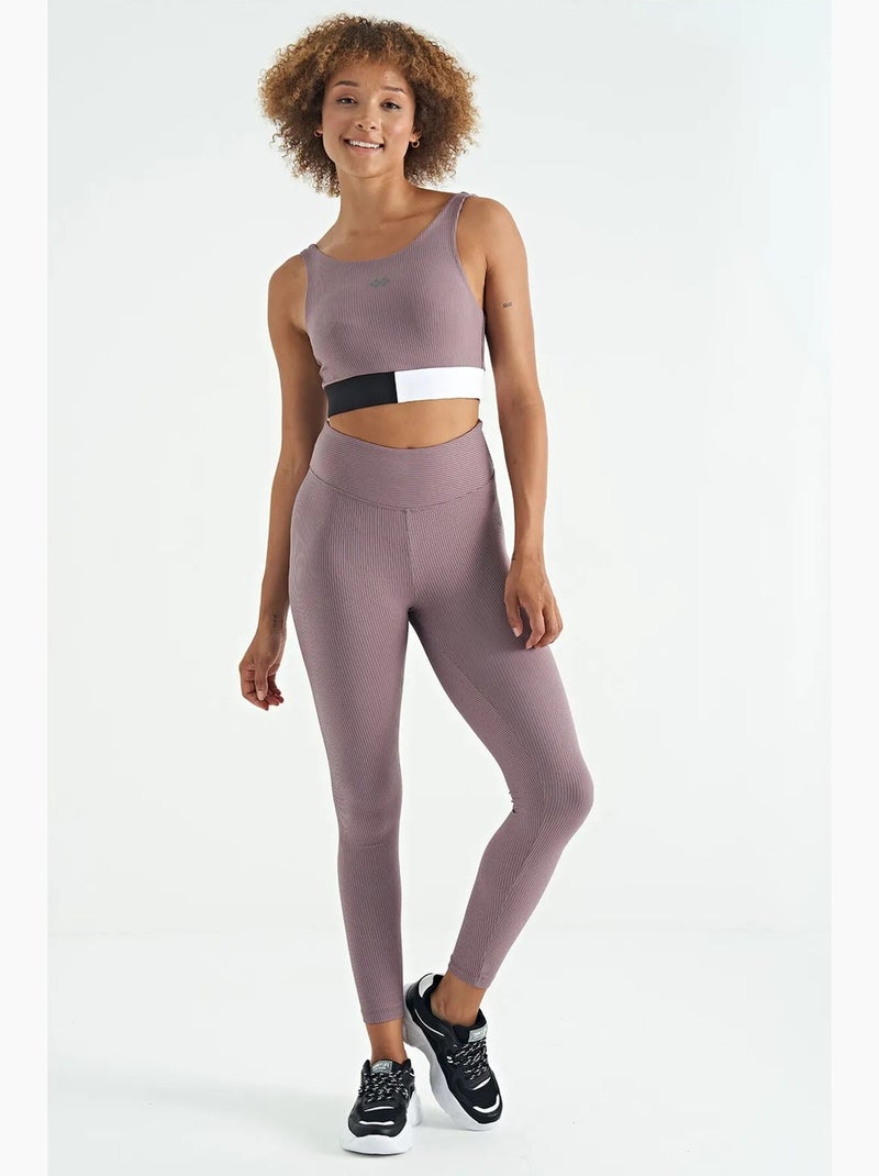 Top de sport court sans manches à color-block tommy Vieux rose - Kiabi