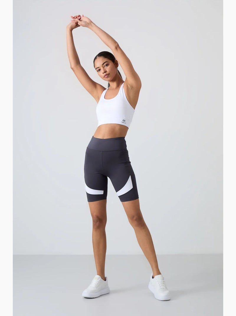 Top de sport court sans manches ajusté tommy Noir Blanc - Kiabi