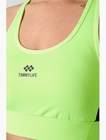 Top de sport court sans manches ajusté tommy