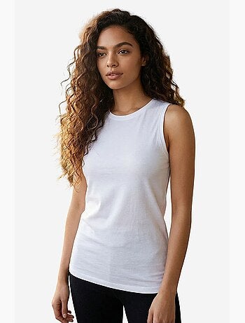 Top de sport femme en coton et élasthanne tommy