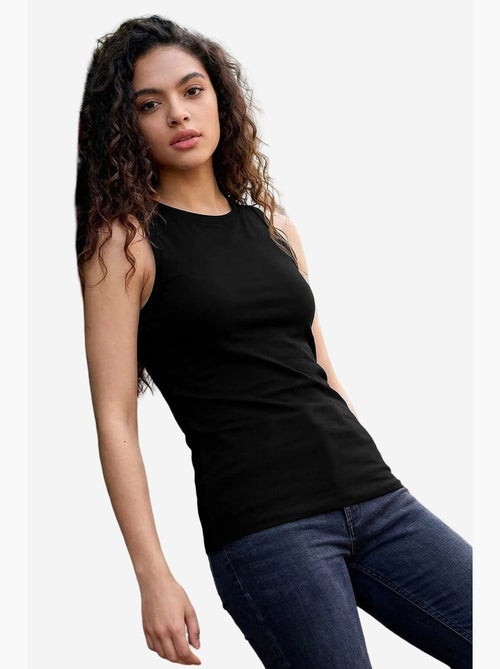 Top de sport femme en coton et élasthanne tommy - Kiabi Top de sport femme en coton et élasthanne tommy - Kiabi