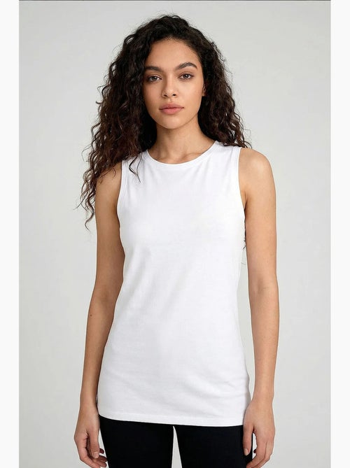 Top de sport femme en coton et élasthanne tommy - Kiabi