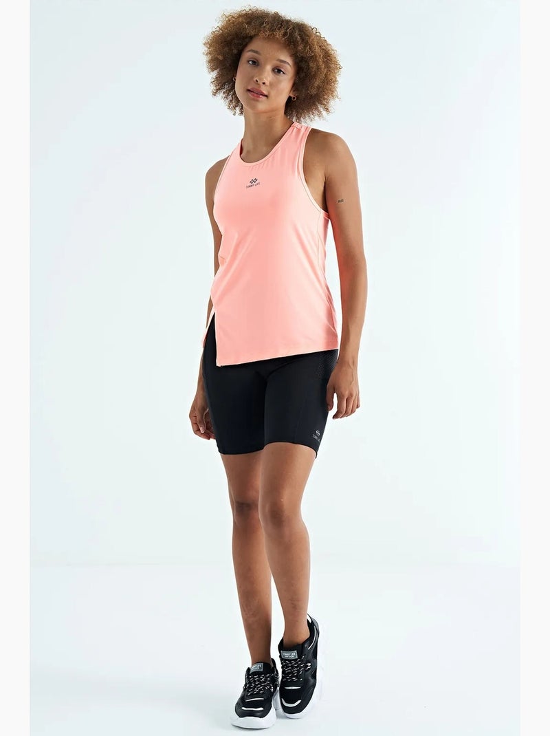 Top de sport sans manches à col rond tommy Rose dragée - Kiabi