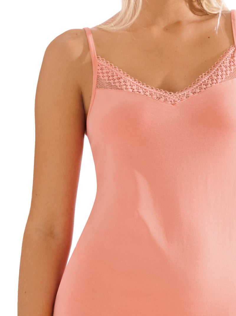 Top débardeur caraco POMPEYA Rose - Kiabi