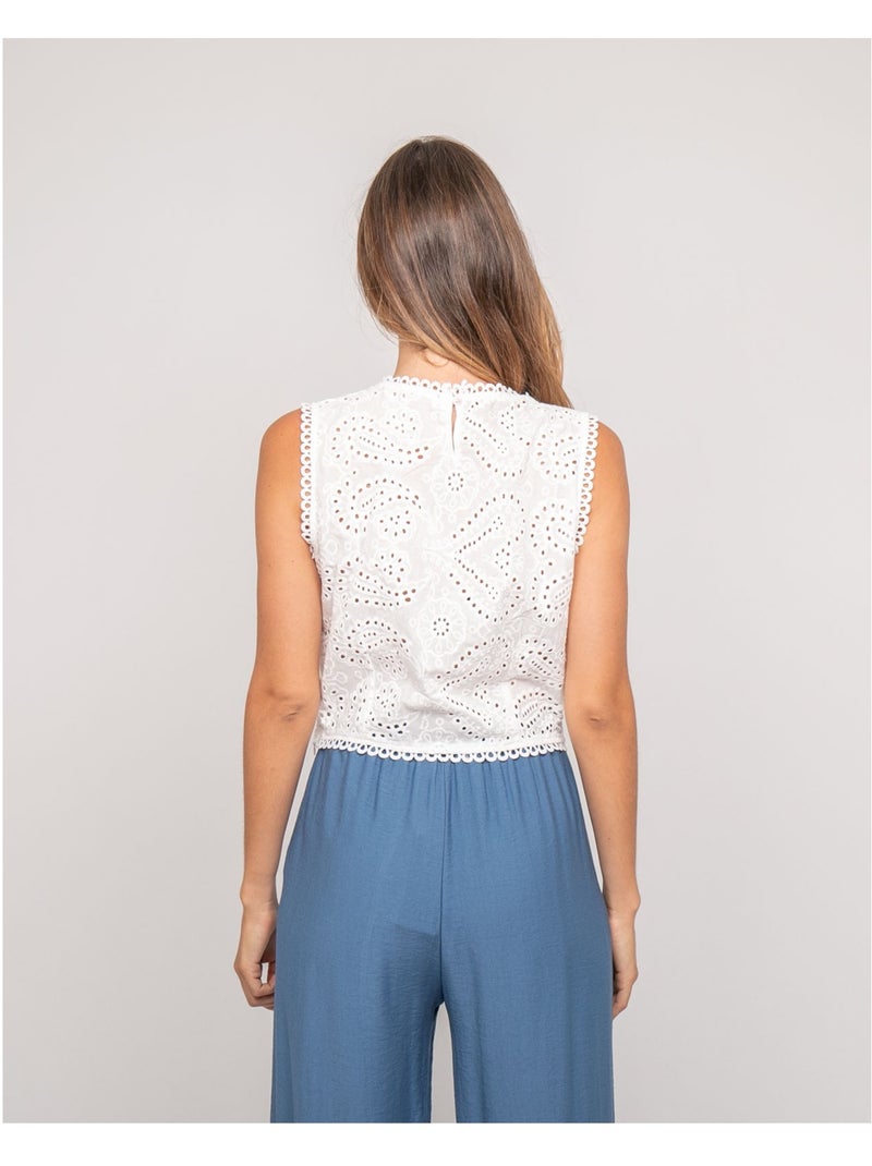 Top dentelle FAGATE Blanc - Kiabi