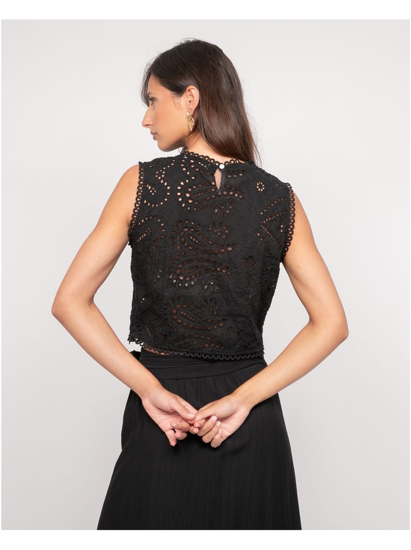 Top dentelle FAGATE Noir - Kiabi