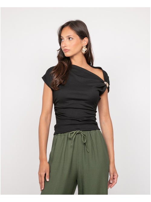 Top drapé avec bijoux FIJAYA - Kiabi Top drapé avec bijoux FIJAYA - Kiabi