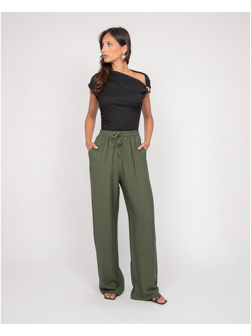 Top drapé avec bijoux FIJAYA Noir - Kiabi