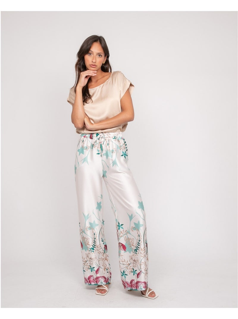 Top effet satin FRIDOLE Beige - Kiabi