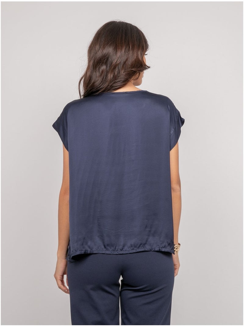 Top effet satin FRIDOLE Ecru - Kiabi