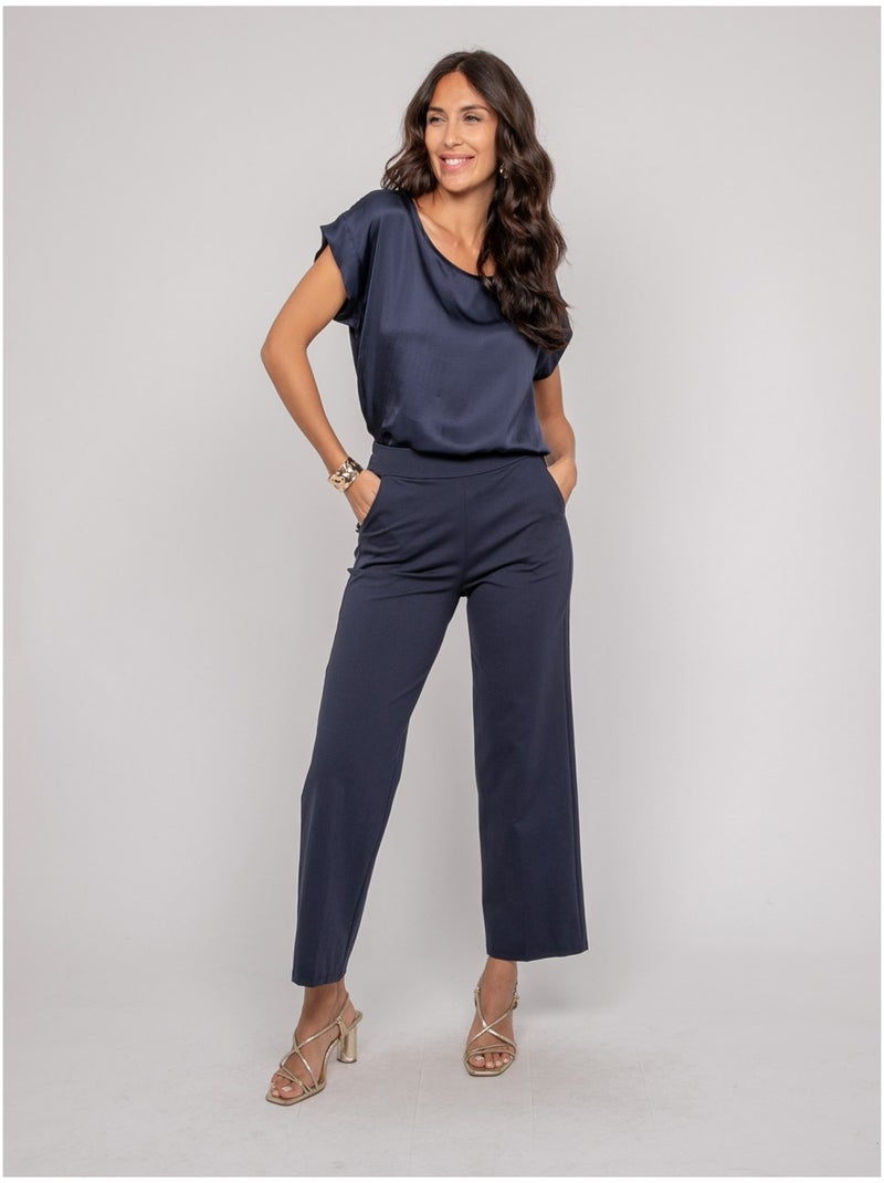 Top effet satin FRIDOLE Ecru - Kiabi