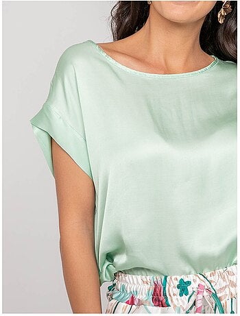 Top effet satin FRIDOLE