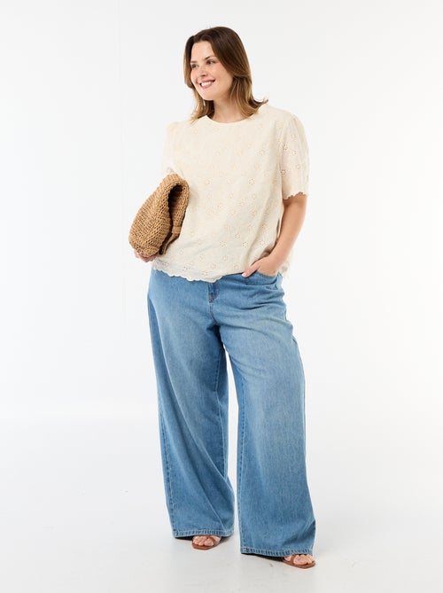 Top en broderies anglaises - Kiabi