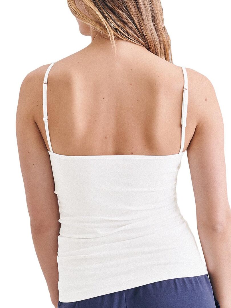 Top en coton Basic Blanc - Kiabi