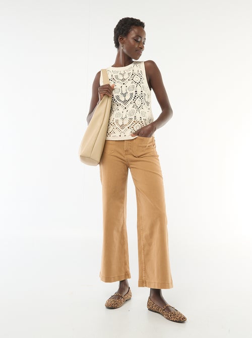 Top en crochet sans manches - Kiabi