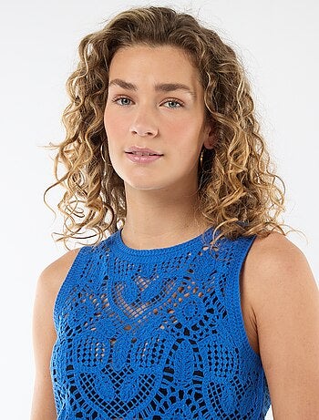 Top en crochet sans manches