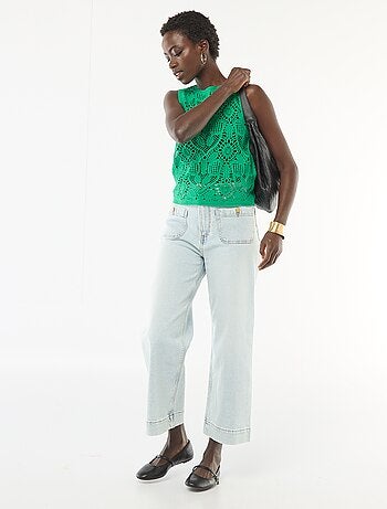 Top en crochet sans manches