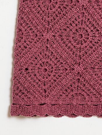 Top en crochet uni
