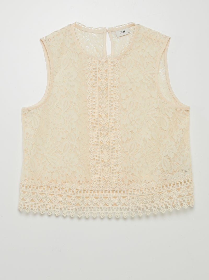 Top en dentelle 'JDY' Beige - Kiabi