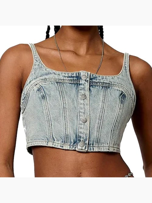 Top en jean Femme Kaporal - Kiabi