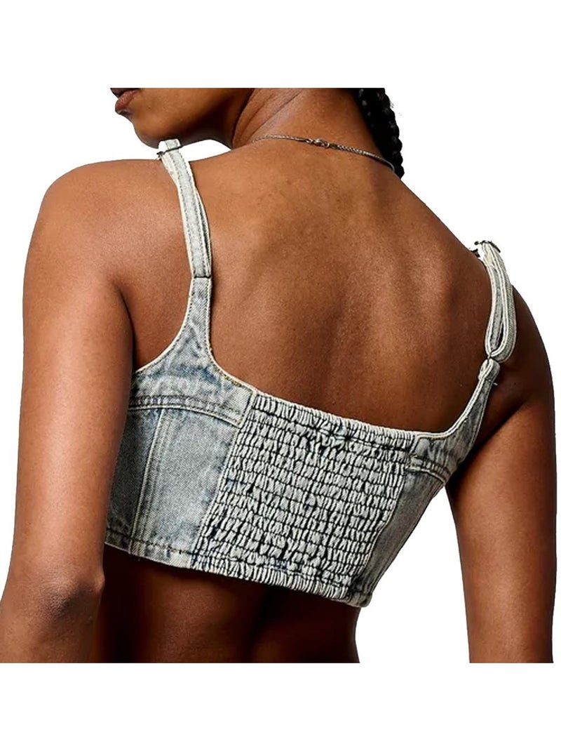 Top en jean Femme Kaporal Bleu - Kiabi