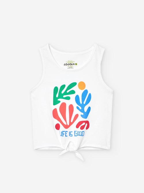 Top en Jersey avec Nœud à la base - Kiabi