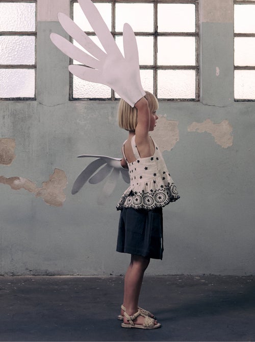 Top en Mousseline de Coton avec Broderies - Kiabi