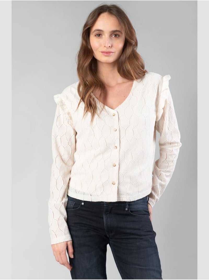 Top esmee 'le temps des cerises' Blanc - Kiabi