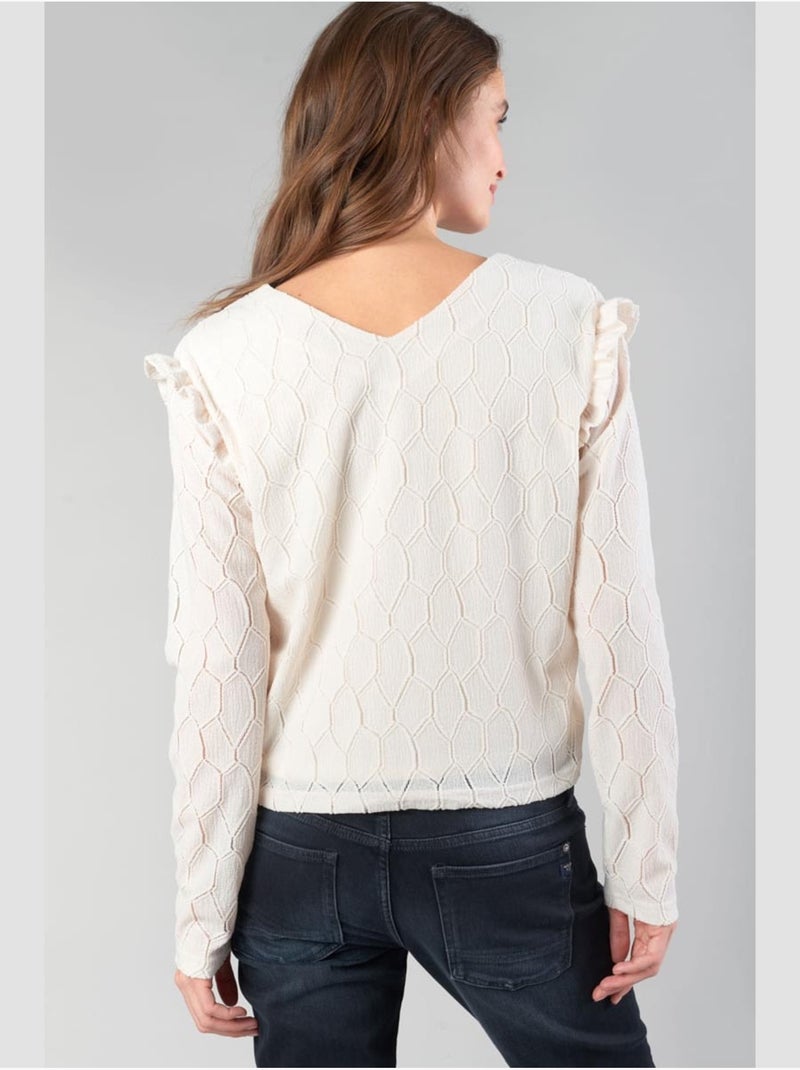 Top esmee 'le temps des cerises' Blanc - Kiabi