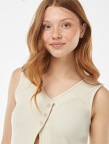 Top esprit gilet de costume