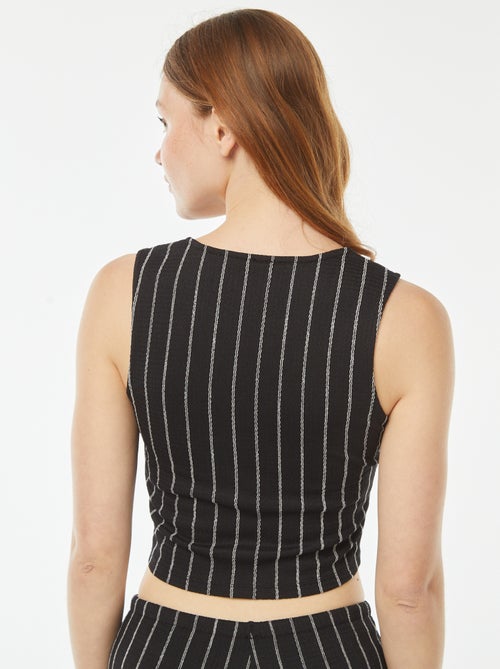 Top esprit gilet de costume - Kiabi