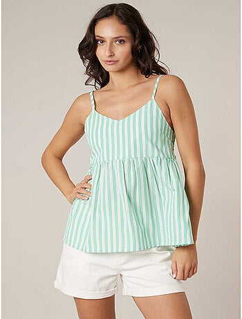 Top femme à bretelles en coton 'Deeluxe'