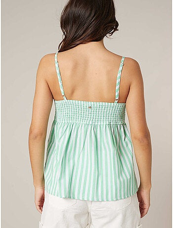 Top femme à bretelles en coton 'Deeluxe'