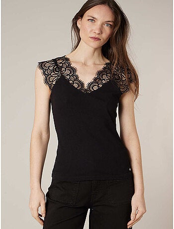 Top femme à dentelle 'Deeluxe'