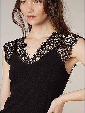 Top femme à dentelle 'Deeluxe'